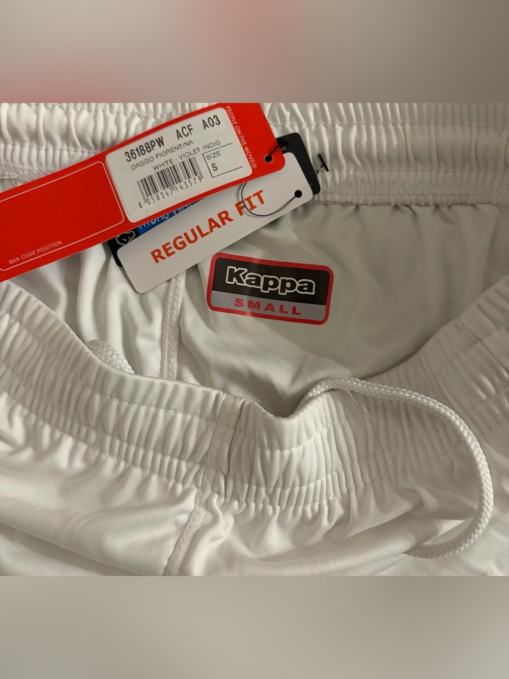 Kappa Authentic ACF Fiorentina 2023/2024 White Italy Soccer Shorts Men’s Sz: S - Picture 3 of 6